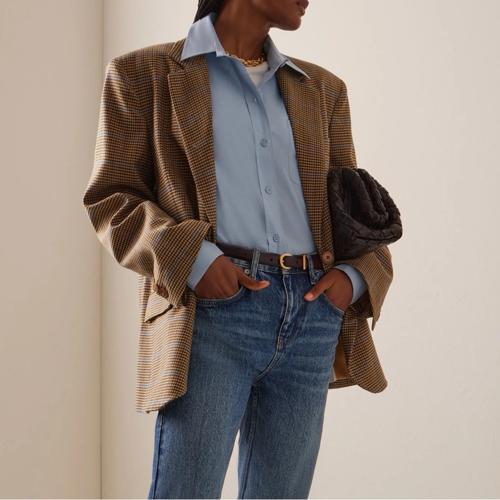 (NEW) The Frankie Shop Checkered Blazer